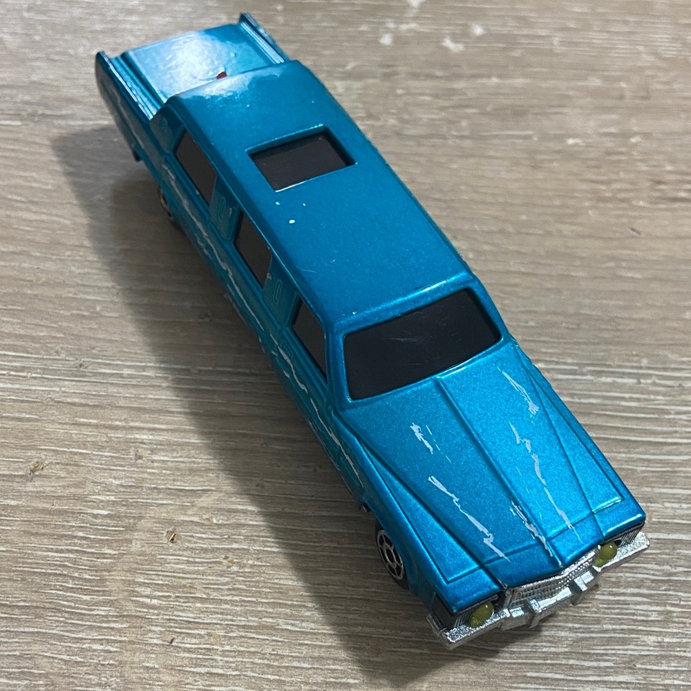 Vintage Majorette Blue Cadillac Limousine No 339 Diecast
